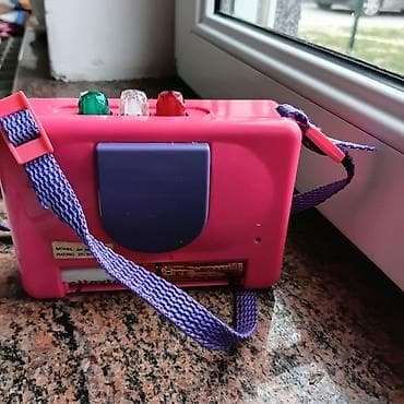 multifunkcionalni stol za igru: Set de igračaka – kućice i stojeći sat - Plastični stojeći sat u roze — 8