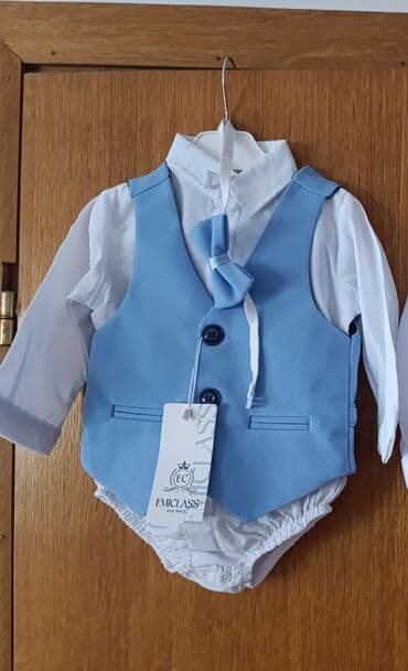 heklane haljinice za devojcice: Komplet: Košulja, Pantalone, Bodi, 80 — 1