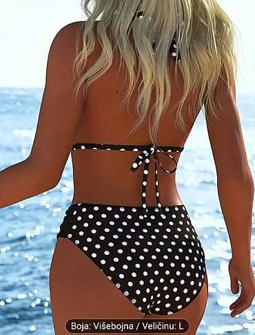 sandale za devojcice nike: Ženski kupaći kostim – dvodelni bikini sa tufnama - Gornji deo — 2