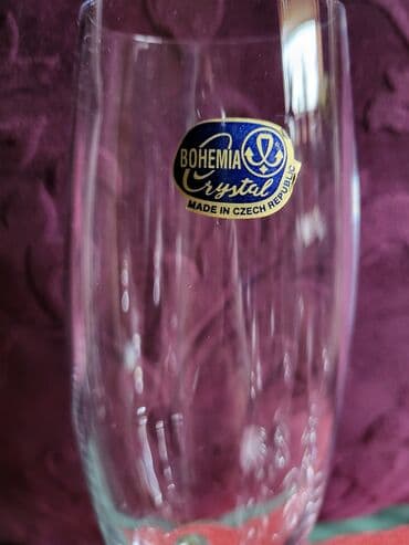 case za viski: Case nove Bohemija kristal,vintaz za vino. Komada 6 u ceni — 10