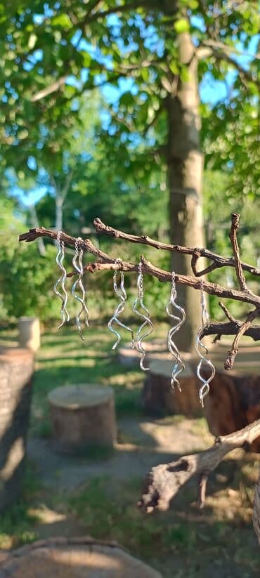 pidzame koje svetle u mraku prodaja: Earrings set, Handmade, Material: Silver — 3