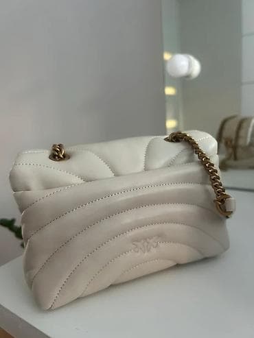 pinko obuca: Pinko torba – - Boja: krem/ivory - Materijal: mekana napa koža sa — 2