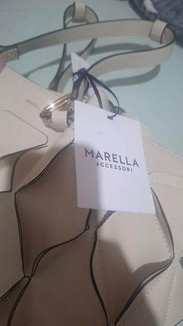 silikonske torbe za plazu: Marella Accessori ženska torba – bež tote model sa 3D aplikacijama - — 3