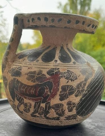 krevet za pecanje: Original Antički – keramička aryballos posuda sa figuralnom — 2