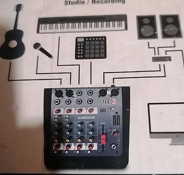 rostilj beli: Allen & Heath ZED-6 kompaktni analogni mikser - 6 ulaza / 2-bus — 5