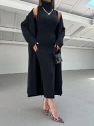 haljina za svaki dan: • Haljina+Kardigan || -Dostupan u 5 boja -Duzina haljine 130+ - — 6