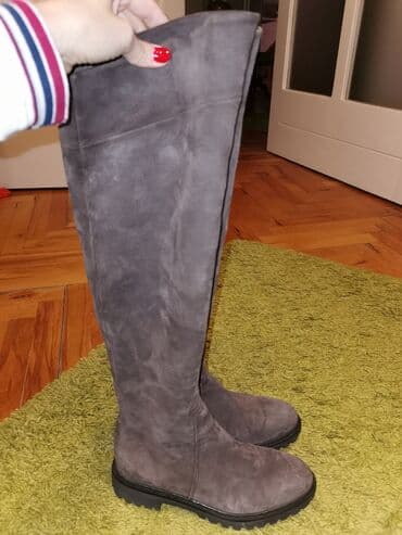 dermal cipele: Kozne cizme 37, gaziste 24 cm samo probane — 1