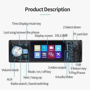 polovni cd plejeri za auto: Cena 5200 dinara Auto radio plejer sa fiksnim panelom — 8