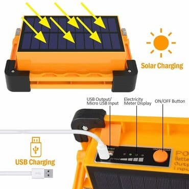 torbice za telefon: Solarna Punjiva LED lampa Lampa snage 60W. Puni se do 8 sati može da — 1