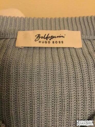 heklani džemperi: Original Hugo Boss dzemper XXL Made in Italy 100% cotton Ramena — 2