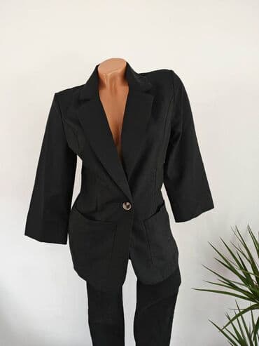 haljine za punije dame sa stomakom: SHEIN✨ Nov sako Strukiran Veličina S Poluobim 44 cm Za sve — 1