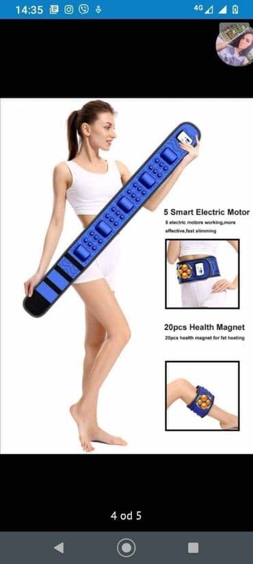aparat za cirkulaciju nogu: X5 Super Slim Bežični punjivi pojas za mršavljenje i relaksaciju Može — 3