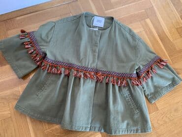 dugi prsluci sa dva lica: Zara, M (EU 38), bоја - Maslinasto zelena — 3