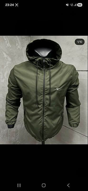 Sportswear: Muška lagana jakna sa kapuljačom - Sportski kroj, zatvaranje na — 2