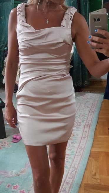 gepard obuca novi sad: Karen Millen - Prelepa original bez - roza haljina nezne boje — 4