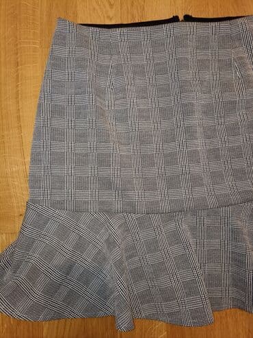 stradivarius sivi kaput: L (EU 40), Mini, color - Grey — 2