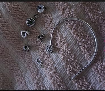 srebrni nakit novi sad: Pandora narukvica sa privescima (original ambalaža uključena) - — 3