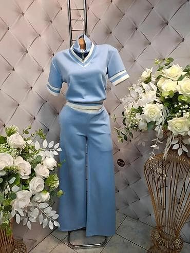 mona pančevo: Dvodijelni ženski komplet – bluza s kratkim rukavima i pantalone — 1