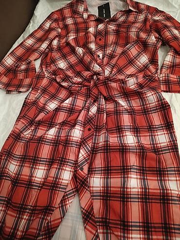 leopard print haljina: Duga košulja-haljina na kopčanje, brenda CMNC Woman. - Model — 2