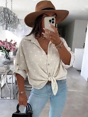 Lične stvari: ✨✨Ženska ležerna košulja na tufne - Model: klasična košulja na dugmad — 7