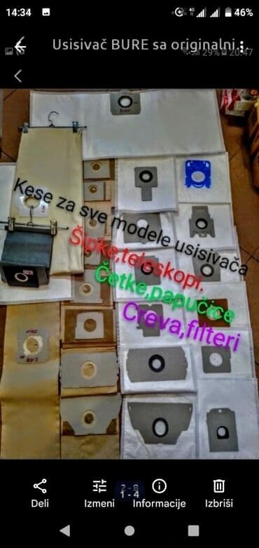 Usisivači i paročistači: Prodaja usisivača, kesa, motora, opreme sve za usisivače — 8