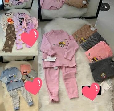 torbe za devojčice: Dečije pidžame – mekane dvodelne setevi - Gornji deo: dugački rukavi — 1