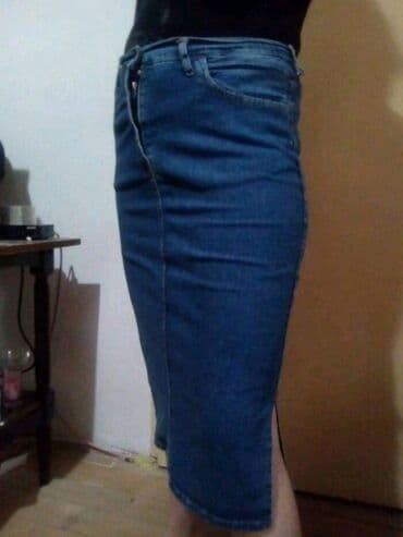 pantalone bez kaisa: Midi, color - Blue — 1