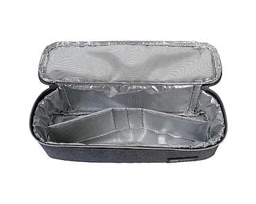 KikkaBoo Termo izolovana torba za hranu Foody – dark grey - Luksuzna