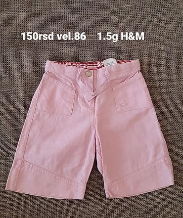 benetton devojcice: H&M L.O.G.G. dečje šorts pantalone - Model: šorts sa dva prednja — 1