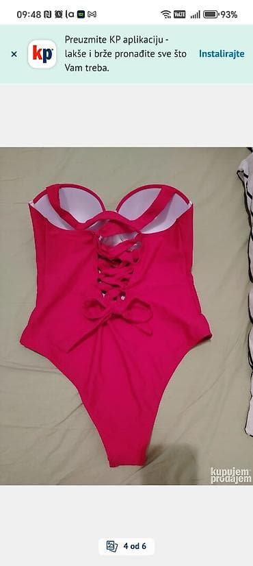 kupaci kostim bikini s: Jednodelni ženski kupaći kostim – crvena veličina L. - Model sa — 4