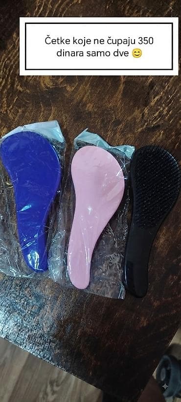 Četke za kosu koje ne čupaju – set od dve - Ergonomski dizajn za