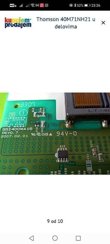 adapter za punjac samsung: Thomson 40M71NH21 – delovi za TV Dostupne ploče i moduli: - Jska LCD — 10