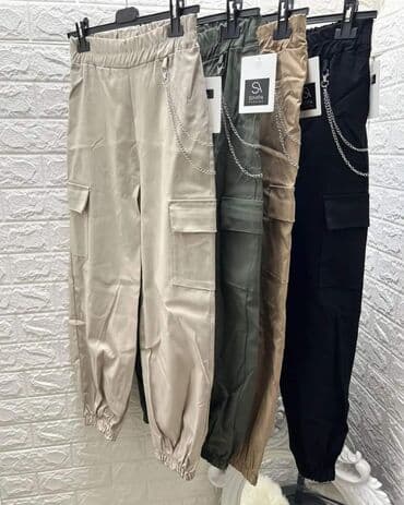 zenske kargo pantalone: Normalan struk, Kargo — 2
