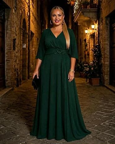 barby extra: Elegantna duga večernja haljina - Model: maxi kroj sa A-linijom i — 3