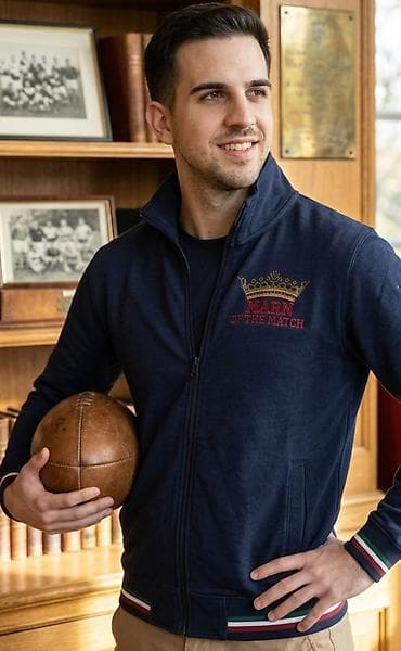 Muški sportski duks/jakna na rajsferšlus - Boja: tamno plava (navy) -