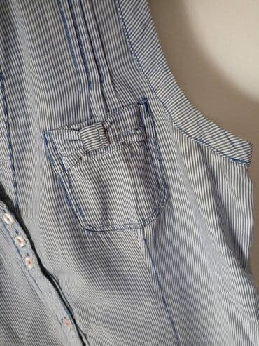 smog kosulje: M (EU 38), Cotton, Stripes, color - Light blue — 2