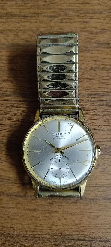 teksas jakne muske levis: Vintage ručni sat ORIOSA Swiss – mehanički, 17 rubina Ispala sekundara — 1
