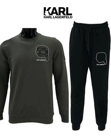 tech fleece krem: Komplet, S, Karl Lagerfeld, bоја - Crna, Pamuk — 3