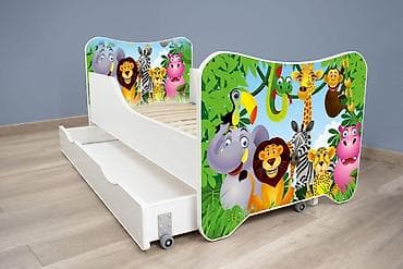 Dečiji krevet 160x80 cm Happy Kitty + fioka “Madagascar” - Materijal na lalafo.rs Dečiji krevet 160x80 cm Happy Kitty + fioka “Madagascar” - Materijal