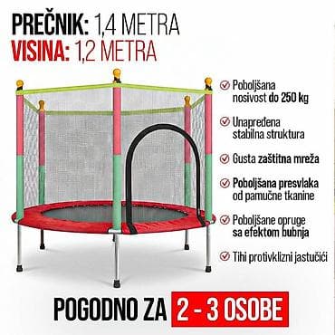 JUMPER trampolina sa mrežom je savršen izbor za bezbrižnu zabavu i