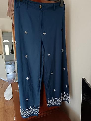 farmerke tregerice muske: Plave široke pantalone sa vezom – SPRINGFIELD, veličina L - Brend — 1