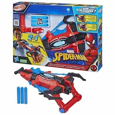 dvocjevka igracka: NERF Marvel Spider-Man Web Splashers 2-in-1 Blaster NOVO — 1