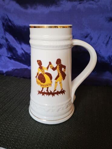 jelen pivo krigla: Krigla 1 nova Zajecar porcelan 70te. Krigla Zajecar porcelan — 1