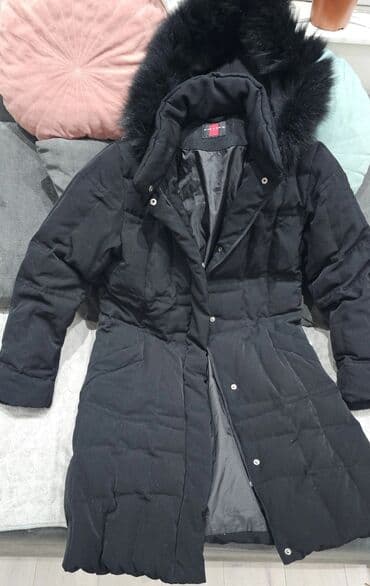 Aksesoari: Ženska zimska jakna/parkа, crna, dužine do kolena. - Topla, prošivena — 5