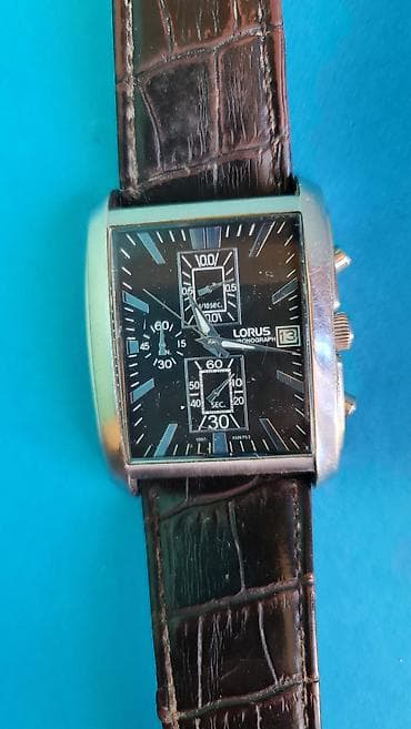 Ručni satovi: Lorus hronograf ručni sat – kvadratno kućište, kvarcni mehanizam — 1