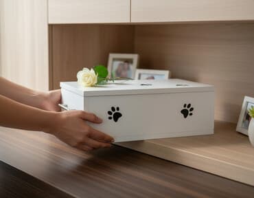 prodaja kućnih ljubimaca: Sanduci za sahranjivanje kućnih ljubimaca, kuca i maca različitih — 1