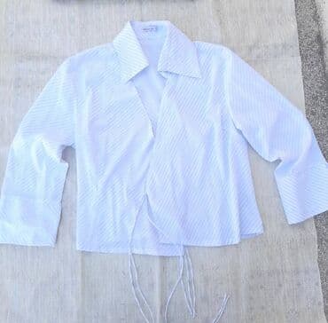 pamučne haljine tunike: L (EU 40), Cotton, color - White — 2