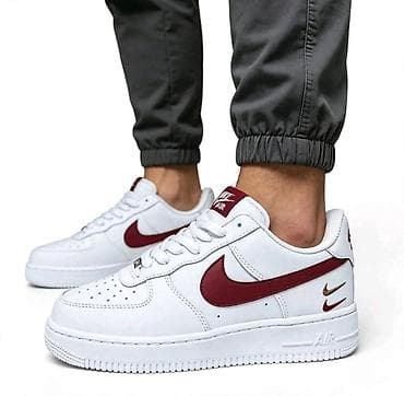 Nike Air Force 1 patike – bela baza sa bordo detaljima - Klasičan AF1