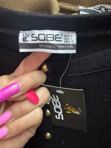 Džemperi, kardigani: S (EU 36), M, bоја - Crna, Večernji, maturski, Kratkih rukava — 2