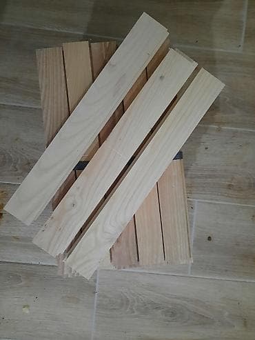 Kućna hemija i proizvodi za kuću: Letvice od punog drveta – paket - Materijal: masivno drvo (svetla — 3